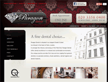 Tablet Screenshot of paragondentalclinic.co.uk
